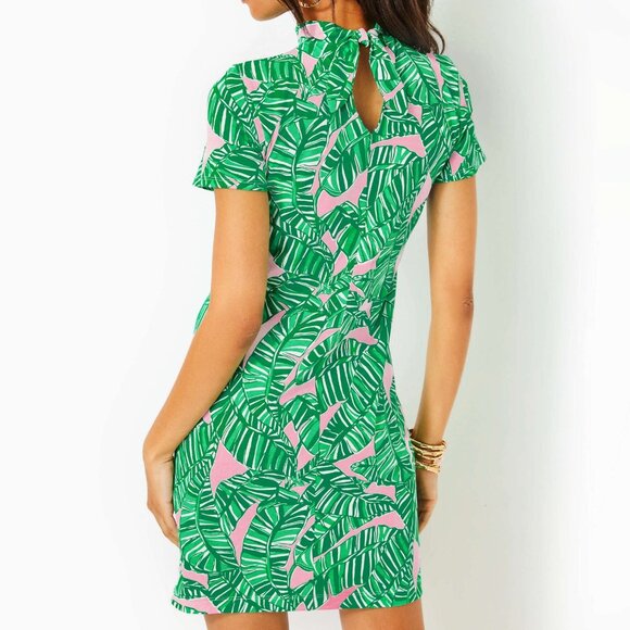 NWT Lilly Pulitzer Hallie Short Sleeve Dress - Conch Shell Pink - Picture 2 of 6